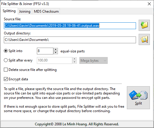 FFSJ-large-file-splitter-tool - Online Tech Tips FFSJ image - FFSJ-large-file-splitter-tool