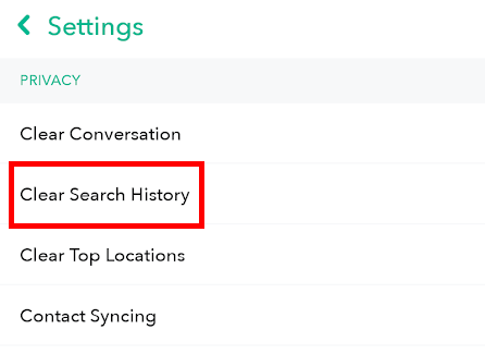 snapchat-clear-search-history - Online Tech Tips Change Snapchat Settings image 12 - snapchat-clear-search-history